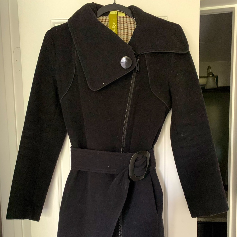Soia & Kyo Black Wool Coat